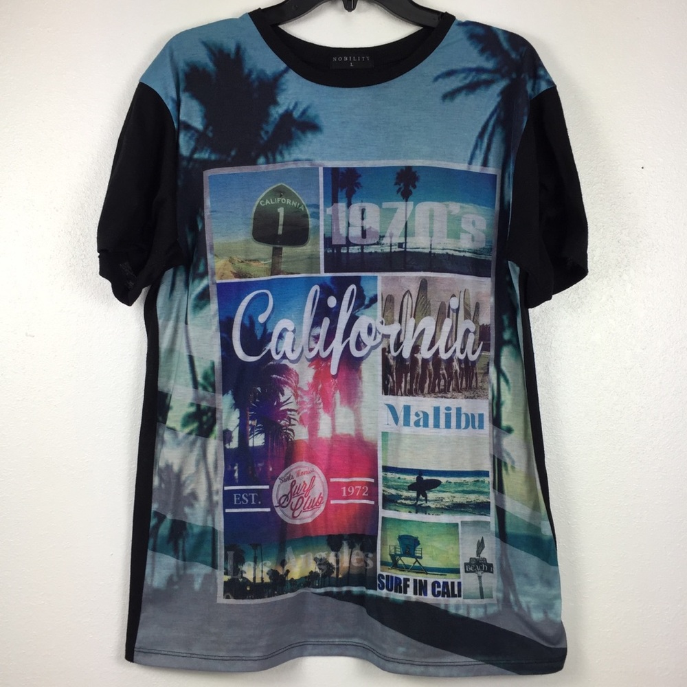 Nobility 1970’s Surf California Full Graphic Shirt